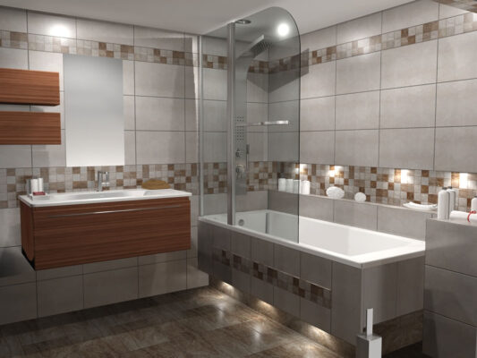 Σχεδιασμός μπάνιου με μπανιέρα