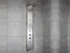 Στήλη Υδρομασάζ Icos Elite Inox Satin 5 Εξόδων 20 x 143 cm