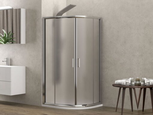 Γωνιακή καμπίνα ντουζιέρας με Frost κρύσταλλο ασφαλείας Flora-200 FR 80 x 80 cm