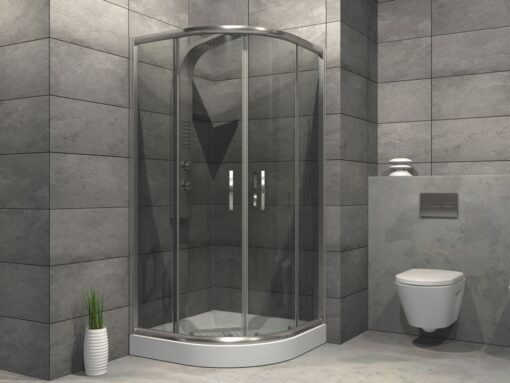 Γωνιακή καμπίνα ντουζιέρας με Διαφανές κρύσταλλο ασφαλείας Replay CL 80 x 80 cm