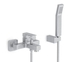 Μπαταρία Λουτρού Eurorama Quadra Inox Matt 144210-110
