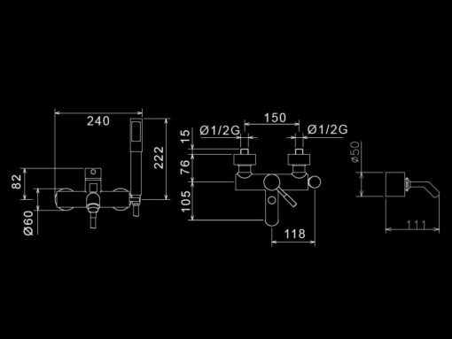 Μπαταρία Λουτρού LaTorre New Tech 12019-100