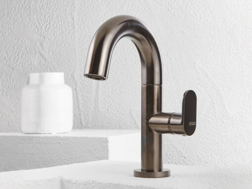 Μπαταρία Νιπτήρα Armando Vicario Slim Black Brushed 500010-410