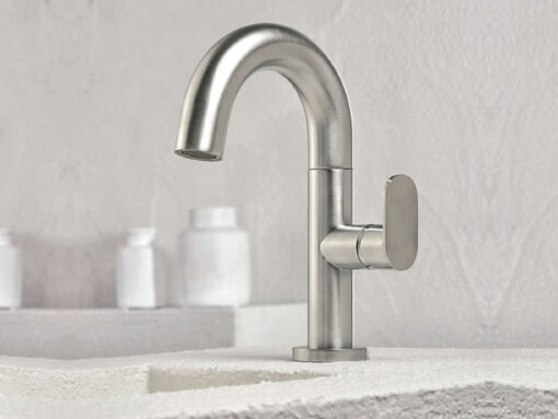 Μπαταρία Νιπτήρα Armando Vicario Slim Inox Matt 500010-110