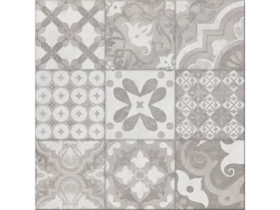 Πορσελανάτα πλακάκια δαπέδου λευκής μάζας Beton Acero Decor 60 x 60 cm