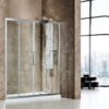 Καμπίνα ντουζιέρας από Τοίχο σε Τοίχο  με Διαφανές κρύσταλλο ασφαλείας Primus Plus-2 Slider 150 cm.