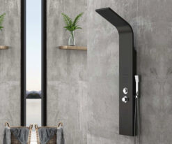 Στήλη Υδρομασάζ Nero A-7304 20 x 140 cm. Με ανάμιξη Ζεστού-Κρύου Νερού.