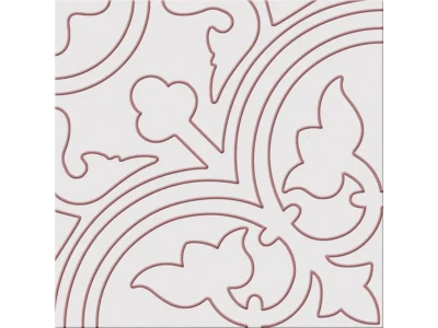 Πορσελανάτα πλακάκια δαπέδου λευκής μάζας Alhambra Rojo 25 x 25 cm