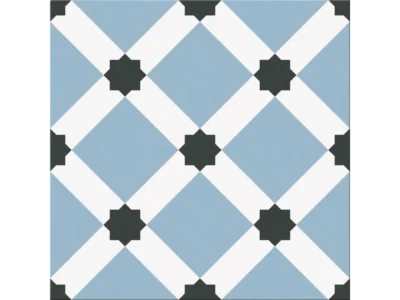 Πορσελανάτα πλακάκια δαπέδου λευκής μάζας Barcelona Night 25 x 25 cm