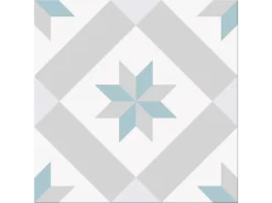 Πορσελανάτα πλακάκια δαπέδου λευκής μάζας Barcelona Star 25 x 25 cm