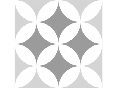 Πορσελανάτα πλακάκια δαπέδου λευκής μάζας Barcelona Triumph 25 x 25 cm