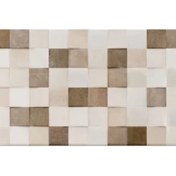 Πλακάκια μπάνιου Bronx Beige Cubic 25 x 50 cm με Matt επιφάνεια, λευκής μάζας