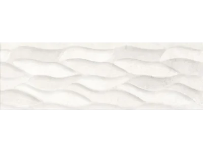 Πλακάκια μπάνιου City Gris Hojas 25 x 75 cm με Matt επιφάνεια, λευκής μάζας