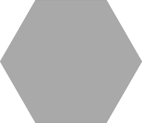 Πορσελανάτα πλακάκια δαπέδου λευκής μάζας Hexa Element Acero 23 x 27 cm