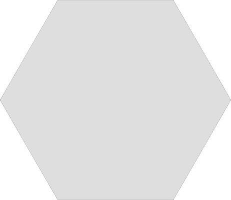 Πορσελανάτα πλακάκια δαπέδου λευκής μάζας Hexa Element Gris 23 x 27 cm