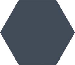 Πορσελανάτα πλακάκια δαπέδου λευκής μάζας Hexa Element Navy 23 x 27 cm