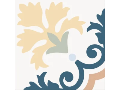 Πορσελανάτα πλακάκια δαπέδου λευκής μάζας Valencia Huerta 25 x 25 cm