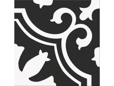 Πορσελανάτα πλακάκια δαπέδου λευκής μάζας Valencia Night 25 x 25 cm