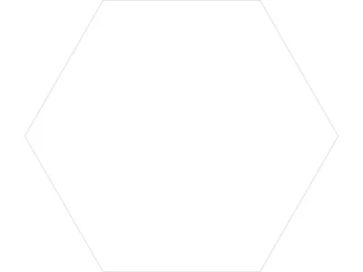 Πορσελανάτα πλακάκια δαπέδου λευκής μάζας Hexa Element Blanco 23 x 27 cm