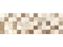 Πλακάκια μπάνιου Madison Beige Cubik 25 x 75 cm με Matt επιφάνεια, λευκής μάζας