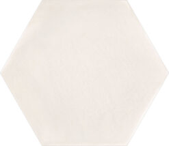 Πορσελανάτα πλακάκια δαπέδου λευκής μάζας Hexa Boreal Arena 23 x 27 cm