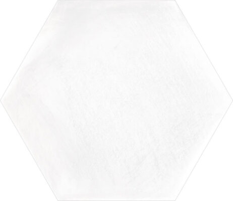 Πορσελανάτα πλακάκια δαπέδου λευκής μάζας Hexa Boreal Blanco 23 x 27 cm