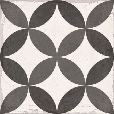 Πορσελανάτα πλακάκια δαπέδου λευκής μάζας Chez Coco Arch 25 x 25 cm