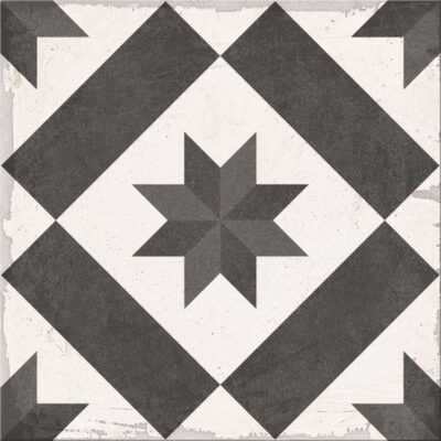 Πορσελανάτα πλακάκια δαπέδου λευκής μάζας Chez Coco Star 25 x 25 cm