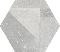 Πορσελανάτα πλακάκια δαπέδου λευκής μάζας Hexa Cento Louvre 23 x 27 cm