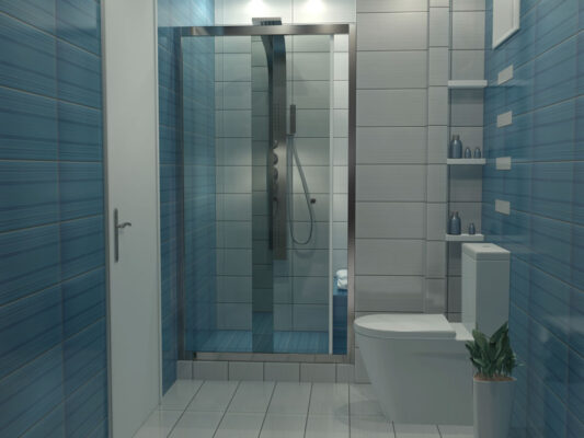 Σχέδια μπάνιου σε κατοικία στην παραλία Κατερίνης