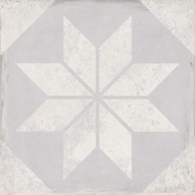 Πορσελανάτα πλακάκια δαπέδου λευκής μάζας Triana Star Gris  25 x 25 cm