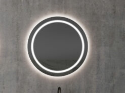 Καθρέπτης μπάνιου με φωτισμό LED Polar Φ78 cm. Κυκλικό σχήμα με περιμετρικό φωτισμό