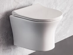 Κρεμαστή λεκάνη WC Τουαλέτας Bianco Aida Rimless 48 cm από Υαλώδη πορσελάνη.