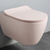 Κρεμαστή λεκάνη WC Τουαλέτας Moon Clean Flush Antique Pink 50 cm από Υαλώδη πορσελάνη.