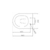 Κρεμαστή λεκάνη WC Τουαλέτας Bora Rimless 48 cm από Υαλώδη πορσελάνη.