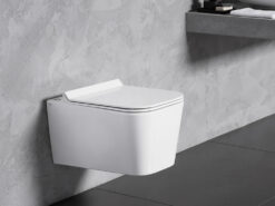 Κρεμαστή λεκάνη WC Τουαλέτας Bianco Enzo Rimless 55 cm από Υαλώδη πορσελάνη.
