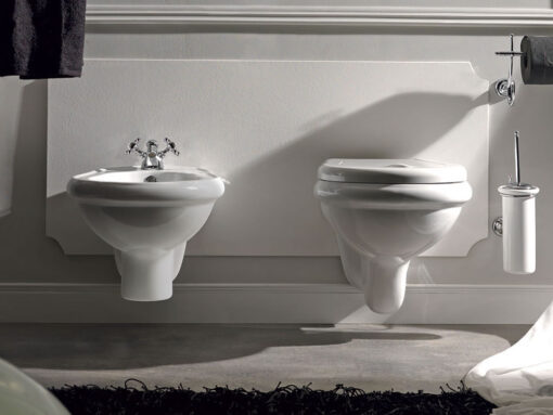 Κρεμαστή λεκάνη WC Τουαλέτας Retro 52 cm από Υαλώδη πορσελάνη.
