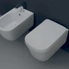 Κρεμαστή λεκάνη WC Τουαλέτας Tribeca Rimless 54 cm από Υαλώδη πορσελάνη.