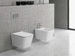 Κρεμαστή λεκάνη WC Τουαλέτας LT-003E Rimless 58 cm από Υαλώδη πορσελάνη.