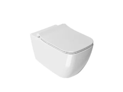 Κρεμαστή λεκάνη WC Τουαλέτας Bianco Mizo Rimless 51 cm από Υαλώδη πορσελάνη.