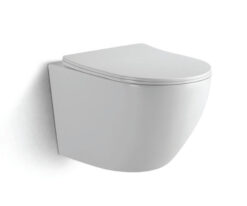 Κρεμαστή λεκάνη WC Τουαλέτας Studio Rimless 49 cm από Υαλώδη πορσελάνη.