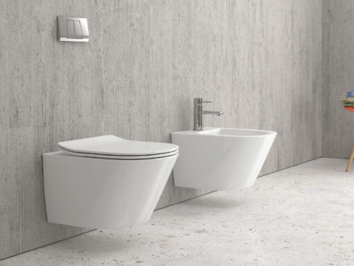 Κρεμαστή λεκάνη WC Τουαλέτας Sorrento 52 cm από Υαλώδη πορσελάνη.
