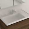 Έπιπλο μπάνιου Lito W-80 με πορσελάνινο νιπτήρα 80 x 45 cm. Υλικό κατασκευής υδατοαπωθητικό MDF με επικάλυψη PVC πάχους 1,5mm.