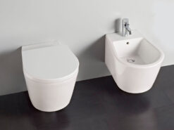 Κρεμαστή λεκάνη WC Τουαλέτας Glam Rimless 52 cm από Υαλώδη πορσελάνη.