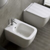 Κρεμαστή λεκάνη WC Τουαλέτας Teorema Clean Flush White Matt 52 cm από Υαλώδη πορσελάνη.