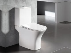 Λεκάνη τουαλέτας με Καζάνι, Κάλυμα και Μηχανισμό Delia Rimless 65 cm 