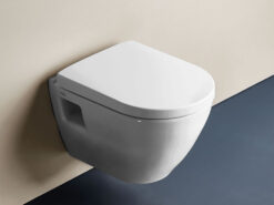 Κρεμαστή λεκάνη WC Τουαλέτας Serel Smart 48 cm από Υαλώδη πορσελάνη.