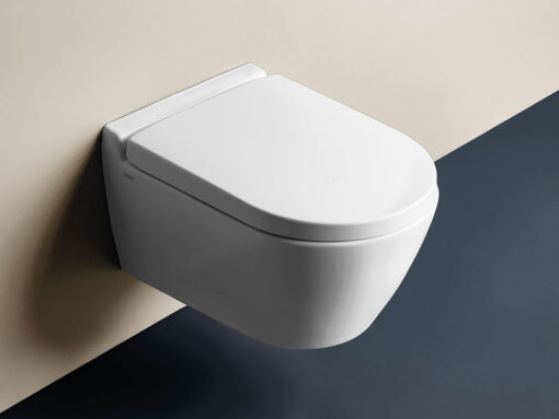 Κρεμαστή λεκάνη WC Τουαλέτας Serel Smart 51 cm από Υαλώδη πορσελάνη.