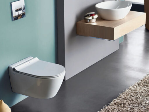 Κρεμαστή λεκάνη WC Τουαλέτας Serel Smart 51 cm από Υαλώδη πορσελάνη.