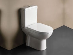Λεκάνη τουαλέτας με Καζάνι, Κάλυμα και Μηχανισμό Vela 61 cm με Λειτουργία Μπντέ